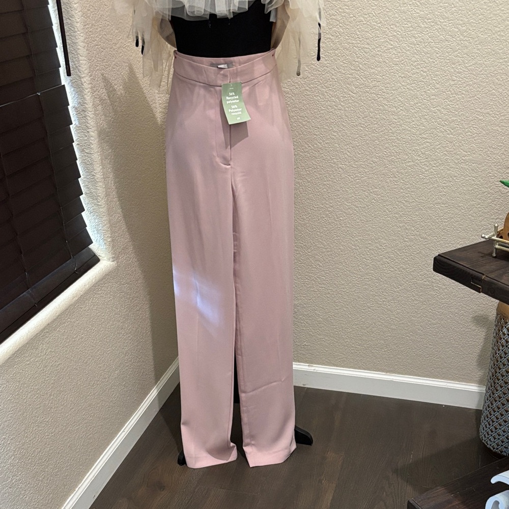 H&M Light Pink blush Wide Leg Pants